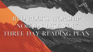 Nobody Like You From Red Rocks Worship  Hebrews 12:1-3 English Standard Version 2016