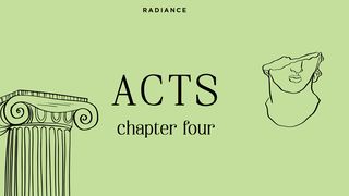 Acts - Chapter Four Acts 4:8-14 The Message
