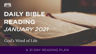 Daily Bible Reading–January 2021 God's Word of Life Luke 9:18-27 New Century Version