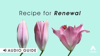 Recipe for Renewal 1 Timothy 2:1-3 The Message