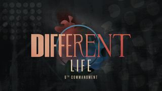 Different Life: 6th Commandment 1 Corinthians 6:12-13 English Standard Version 2016