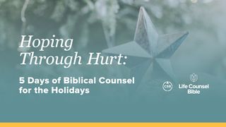 Hoping Through Hurt: 5 Days of Biblical Counsel for the Holidays 1 Peter 2:23-24 New International Version