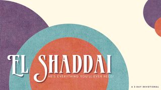 El Shaddai Luke 15:20 New International Version
