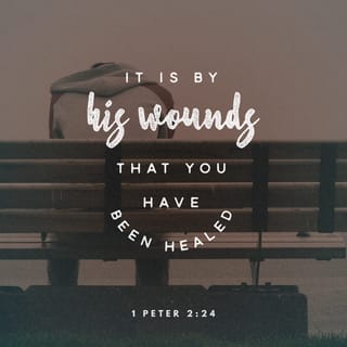 1 Peter 2:23-24 - and while being reviled, He did not revile in return; while suffering, He uttered no threats, but kept entrusting Himself to Him who judges righteously; and He Himself bore our sins in His body on the cross, so that we might die to sin and live to righteousness; for by His wounds you were healed.