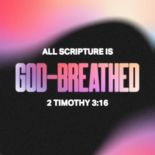 2 Timothy 3:16-17 - All Scripture is God-breathed [given by divine inspiration] and is profitable for instruction, for conviction [of sin], for correction [of error and restoration to obedience], for training in righteousness [learning to live in conformity to God’s will, both publicly and privately—behaving honorably with personal integrity and moral courage]; so that the man of God may be complete and proficient, outfitted and thoroughly equipped for every good work.