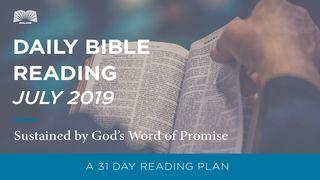 Daily Bible Reading — Sustained by God’s Word of Promise I Samuel 10:1-27 New King James Version
