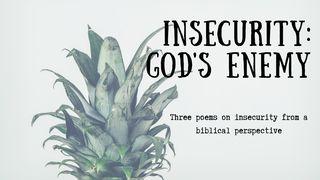 Insecurity: God's Enemy Psalms 139:13-18 New Living Translation