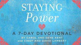 Staying Power Genesis 28:16-22 New Living Translation
