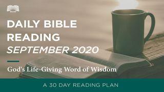 Daily Bible Reading - September 2020 God's Life-Giving Word of Wisdom Proverbios 1:10-15 Nueva Traducción Viviente