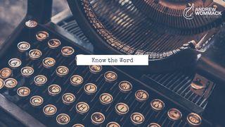 Know the Word Mark 7:1-23 New King James Version