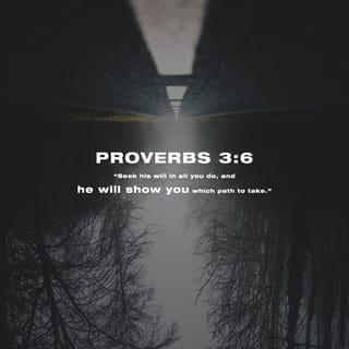 Proverbs 3:5-10 - Trust in the LORD with all your heart;
do not depend on your own understanding.
Seek his will in all you do,
and he will show you which path to take.

Don’t be impressed with your own wisdom.
Instead, fear the LORD and turn away from evil.
Then you will have healing for your body
and strength for your bones.

Honor the LORD with your wealth
and with the best part of everything you produce.
Then he will fill your barns with grain,
and your vats will overflow with good wine.