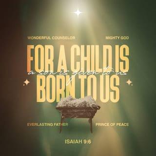 Isaiah 9:6 - For to us a Child is born, to us a Son is given; and the government shall be upon His shoulder, and His name shall be called Wonderful Counselor, Mighty God, Everlasting Father [of Eternity], Prince of Peace. [Isa. 25:1; 40:9-11; Matt. 28:18; Luke 2:11.]