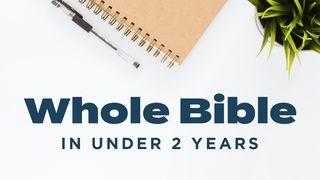 Cijela Biblija za manje od 2 godine