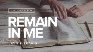 Remain In Me John 15:1-15 The Message