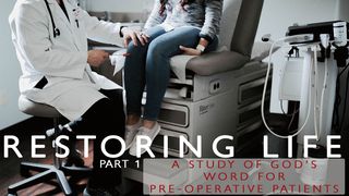 Restoring Life: Part 1 1 Kings 19:11-12 The Message