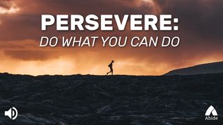Persevere: Do What You Can Do SÜLEYMAN'IN ÖZDEYİŞLERİ 21:21 Kutsal Kitap Yeni Çeviri 2001, 2008