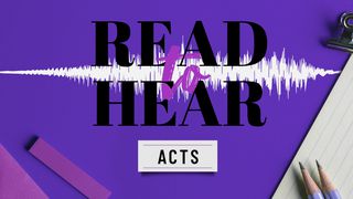 Read To Hear : Acts Acts 5:40-42 The Message