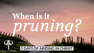 When Is It Pruning? 1 Corinthians 10:13-14 Amplified Bible