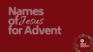 Names Of Jesus For Advent II Samuel 7:16-17 New King James Version