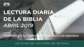 Lectura Diaria de la Biblia – Sostenido por la Palabra de Dios respecto a la esperanza Lucas 18:39 Nueva Versión Internacional - Español