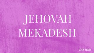 Jehovah Mekadesh Hebrews 12:14 New American Standard Bible - NASB 1995