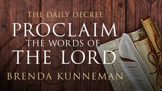The Daily Decree - Proclaim The Words Of The Lord! Luc 4:18-19 Bible Segond 21