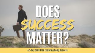 Does Success Matter? Matthew 25:15 New International Version
