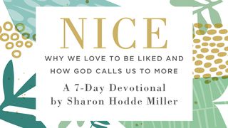 Nice By Sharon Hodde Miller Matthew 23:25-28 The Message