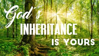 God’s Inheritance Is Yours John 14:25-27 The Message