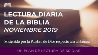 Lectura Diaria De La Biblia–Sostenido Por La Palabra De Alabanza De Dios 1 Crónicas 16:10 Nueva Versión Internacional - Español
