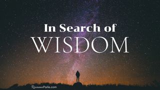 In Search of Wisdom Proverbs 4:23-27 The Message