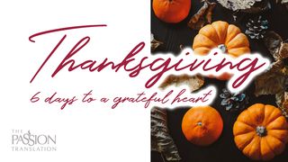 Thanksgiving - 6 Days To A Grateful Heart Psalms 97:11 New Living Translation