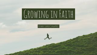 Growing in Faith Mark 9:24 The Message