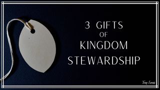 3 Gifts of Kingdom Stewardship Ephesians 5:11-16 The Message