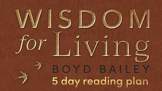 Wisdom For Living Matthew 6:24 The Message