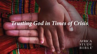 Trusting God in Times of Crisis Job 38:4 King James Version