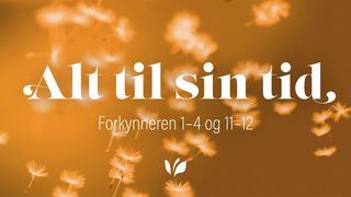 Alt til sin tid Efeserne 4:32 Norsk Bibel 88/07