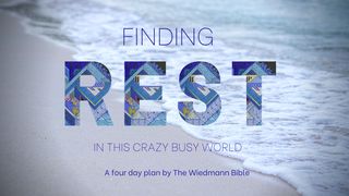 FINDING REST IN THIS CRAZY BUSY WORLD Genesis 2:2-4 The Message