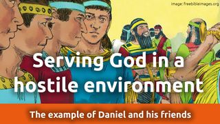 Serving God in a Hostile Environment. The Example of Daniel and His Friends Daniel 2:16 English Standard Version 2016