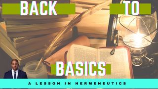Back to Basics 2 Peter 1:20-21 Amplified Bible