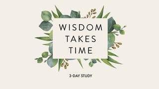 Wisdom Takes Time: A Study of Proverbs Proverbes 24:6 Parole de Vie 2017