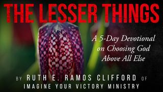 The Lesser Things Psalms 63:3-4 New Century Version