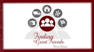Finding Great Friends Matteus 13:24-30, 36-43 Die Boodskap
