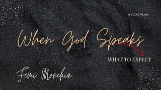 When God Speaks: What to Expect Psalms 36:9 New Living Translation