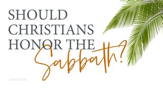 Should Christians Work on the Sabbath? Mark 2:25-28 The Message
