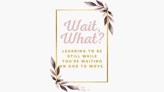 Wait, What? Learning to Be Still, While You’re Waiting on God to Move Numbers 13:30 New Living Translation