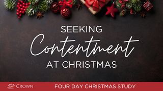 Seeking Contentment at Christmas Matthew 1:20 New International Version