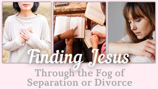 Finding Jesus Through the Fog of Separation or Divorce Matthew 26:36-38 The Message