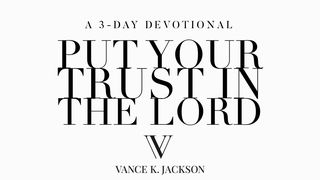 Put Your Trust In The Lord Matthew 6:20 New International Version