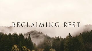 Reclaiming Rest Matthew 11:28-30 The Message